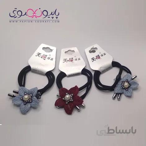 کش مو جفتی گل بافت