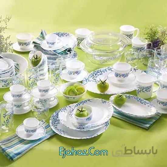 سرویس آرکوپال 26 پارچه لومینارک فرانسه مدل آلیا آبی لومینارک(Luminarc)