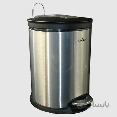 سطل زباله استیل 12 لیتر با آرام بند یونیک UN-4420