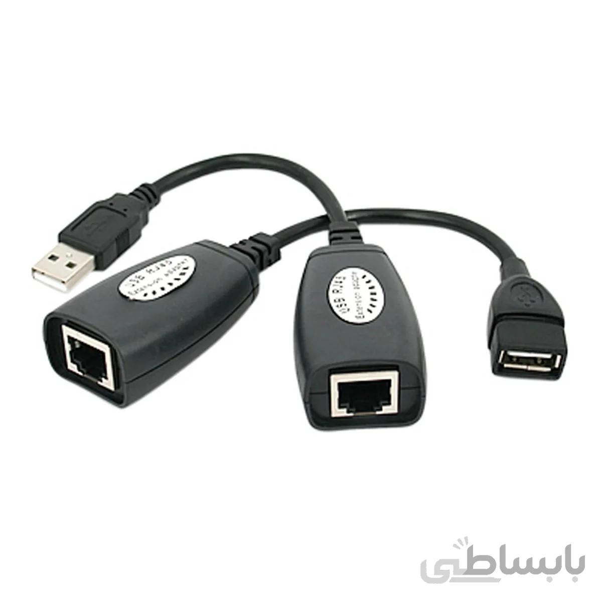 افزایش طول USB با کابل شبکه تا 50 متر (USB RJ45)