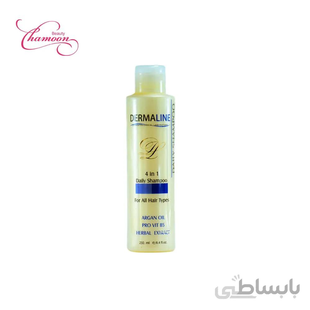 شامپو روزانه مو درمالاین حجم 250 میلی لیتر ا Dermaline Daily Hair Shampoo 250ml کد 282952