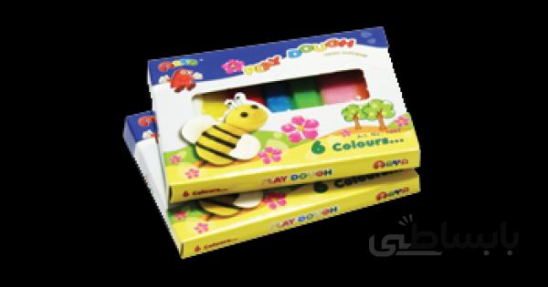 خمیر 6 رنگ مقوائی