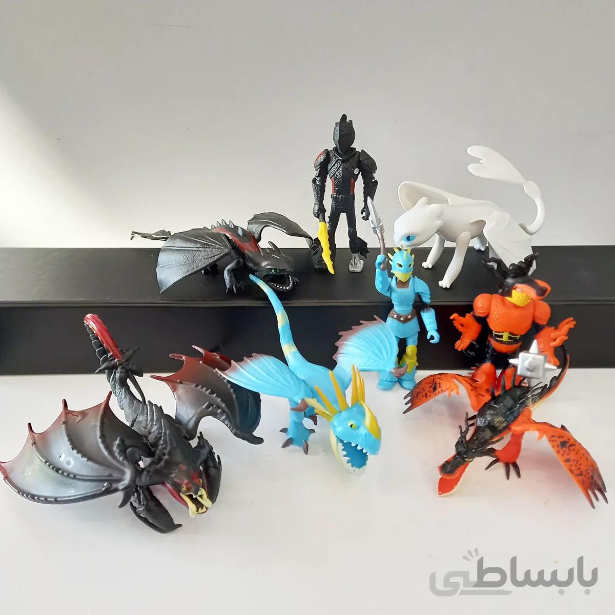 فیگور مربی اژدها مجموعه 8 عددی