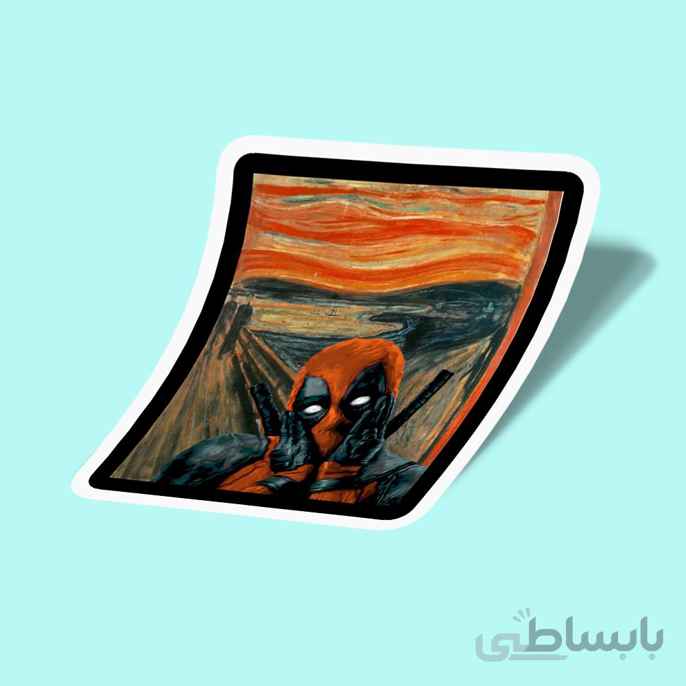 استیکر Scream Deadpool