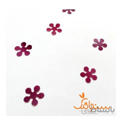 گل مینیاتوری تخت از جنس گلبرگ(بسته ۵ عددی)