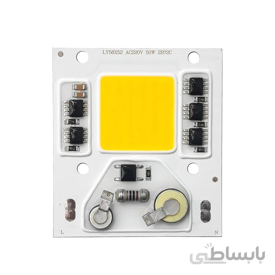 LED COB افتابی 50W 220V با درایور داخلی LY58X52