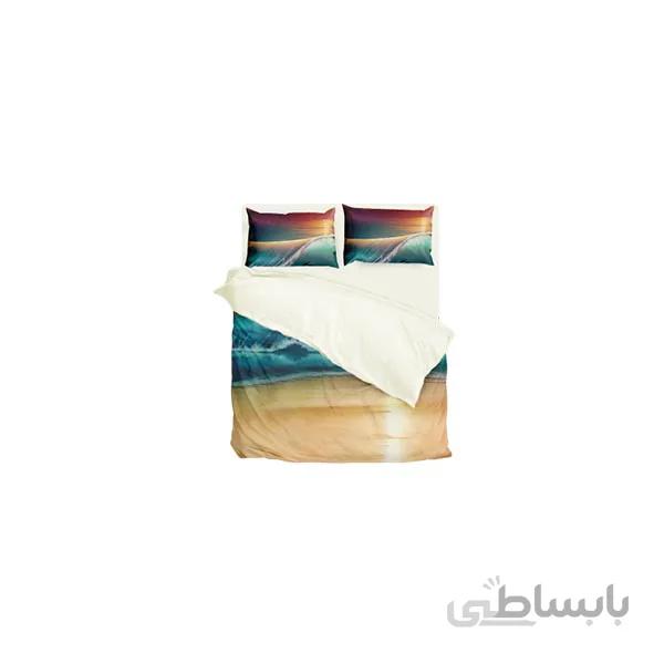 ست لحاف تک نفره ۴ تکه سه بعدی king size -طرح KING SLEY