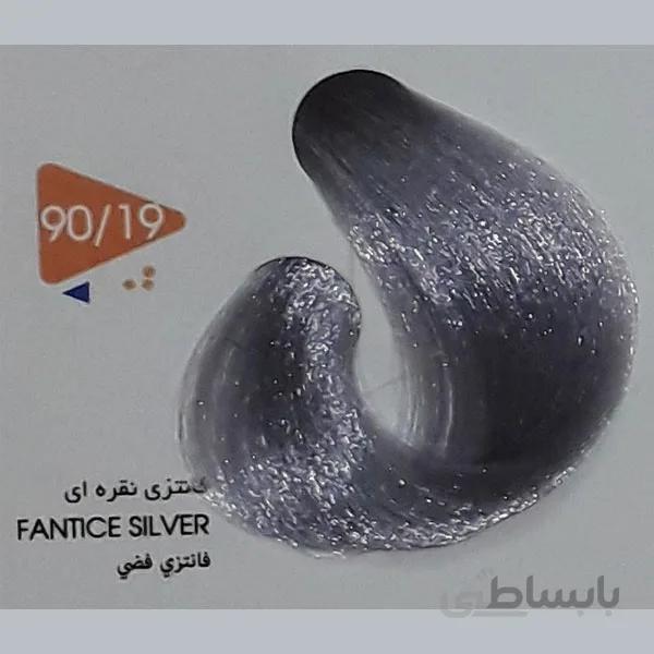رنگ مو ویتامول (Vitamol) فانتزی نقره ای (شماره 90/19 هایلایت) حجم 120 میل