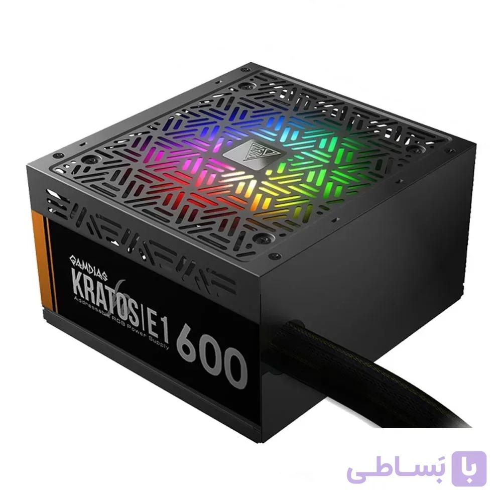 منبع تغذیه کامپیوتر گیمدیاس مدل KRATOS E1-600