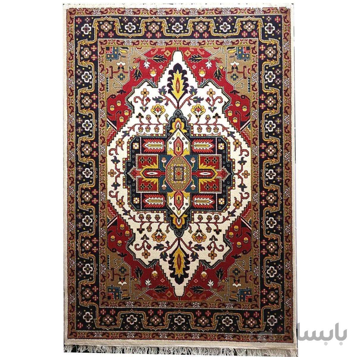 فرش زمرد مشهد طرح 265 کرم