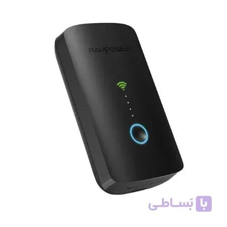 روتر بی سیم و پاور بانک راوپاور مدلRP-WD03|مشکی — تصویر 1