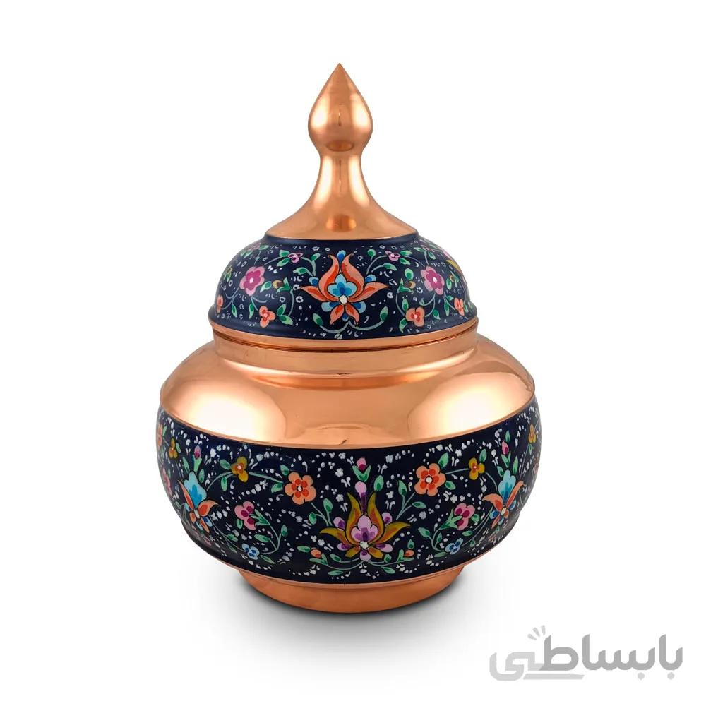 قندان مس و پرداز 21 سانت