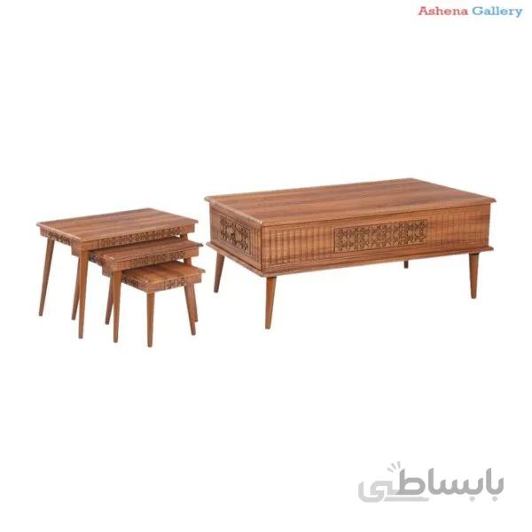 میز پذیرایی مدل ۵۹۳ مجموعه ۴ عددی