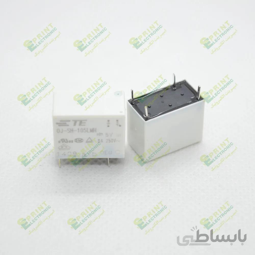 رله 5 ولت بند انگشتی 4 پایه 8 آمپر tyco OJE-SH-105LMH