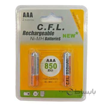 باتری نیم قلمی قابل شارژ سی اف ال مدل CF-056 بسته دو عددی