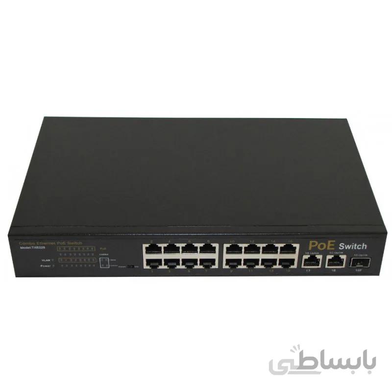 سوئیچ ۱۶ پورت مارلیک تک مدل Marlik Tech Poe TXE028