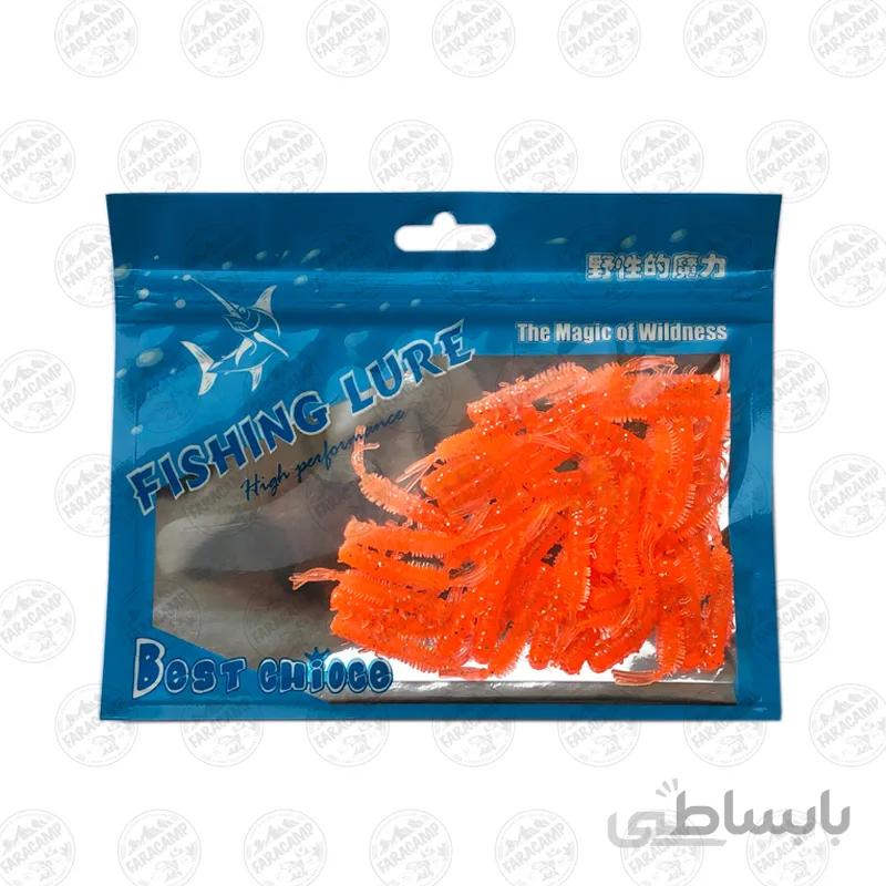 طعمه بچه میگو ژله ای نارنجی بسته 40 عددی