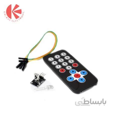 ماژول گیرنده IR به همراه ریموت