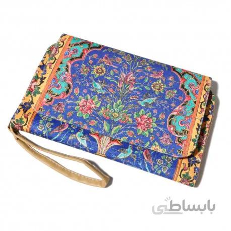 کیف کلاچ درب دار گل افشان