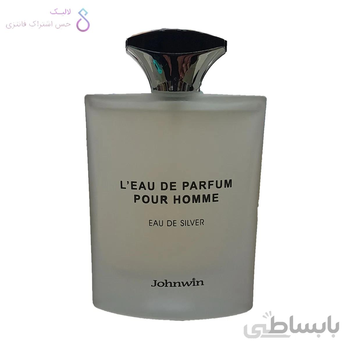 ادکلن مردانه ایسی میاکی لئو د ایسی جانوین نقره ای (Johnwin Issey Miyake l'eau d'issey pour homme) حجم 100 میل ا Johnwin L'Eau De Parfume Pour Homme Silver 100m