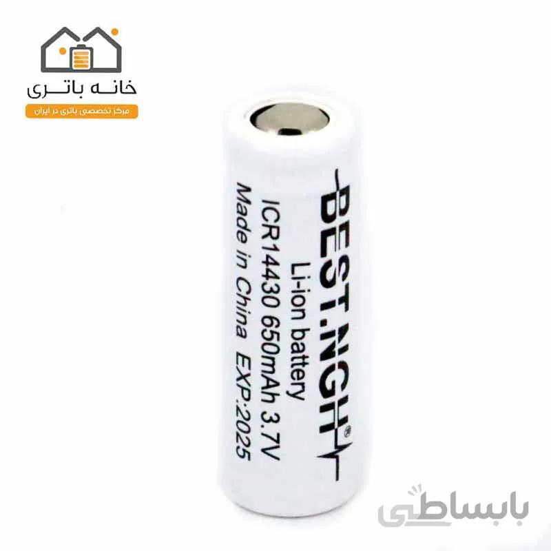 باتری 3.7 ولت لیتیوم آیون 14430 بست 650 میلی آمپر best
