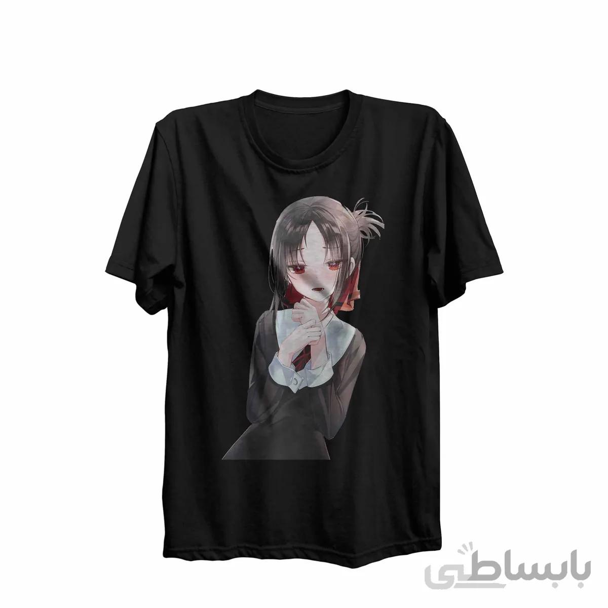تیشرت یقه گرد مشکی طرح انیمه کاگویا ساما: عشق جنگ است Kaguya-Sama: Love Is War کد KCT10457 کد 285178