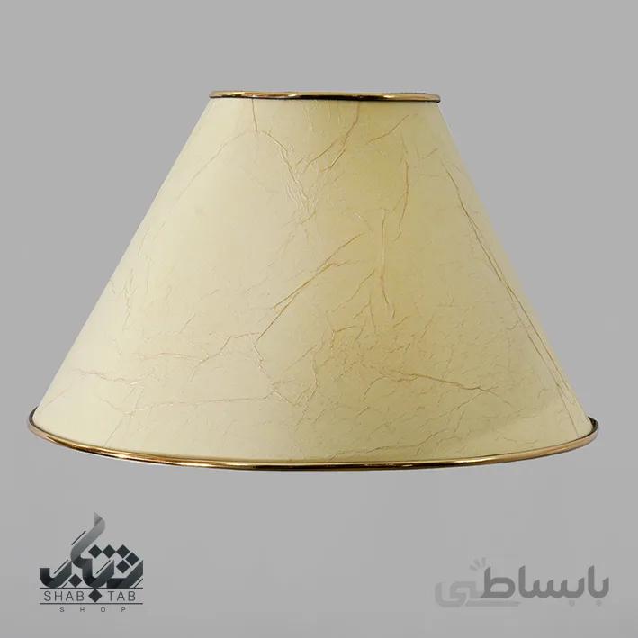 شید آباژور مدل طلقی پوستی سایز 40 کرم – سرپیچ E27