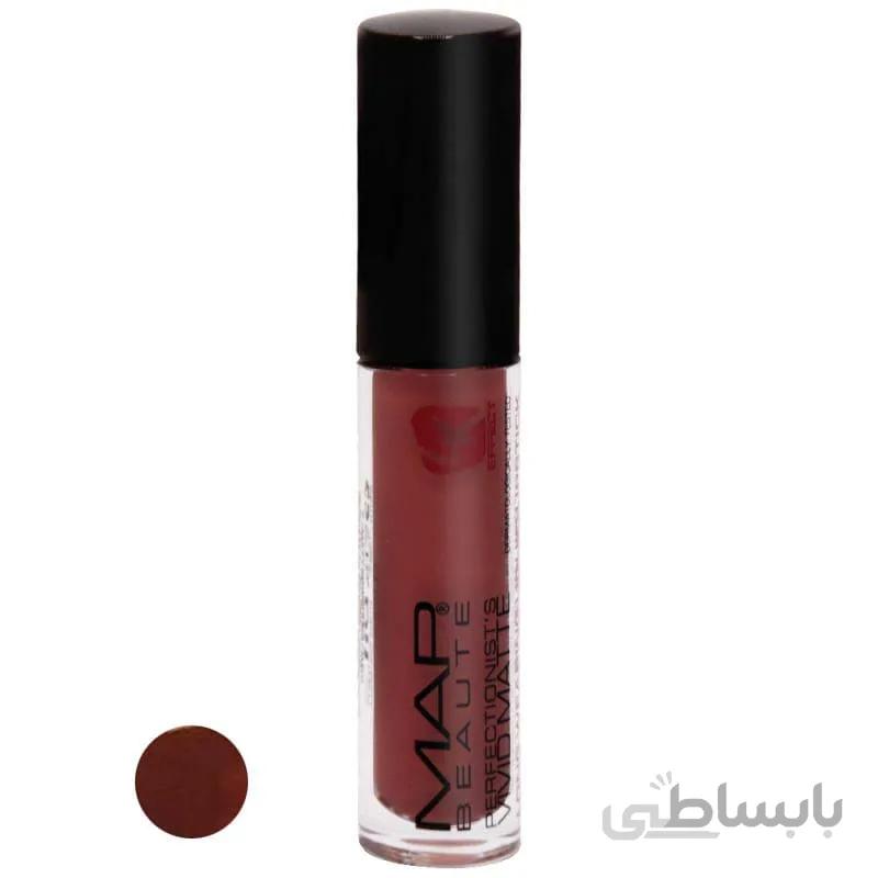 رژلب مایع مات مپ حجم ۴٫۵ میل شماره M 13 ا Map Beaute Vivid Matte Fluid Liptick 4.5 ml