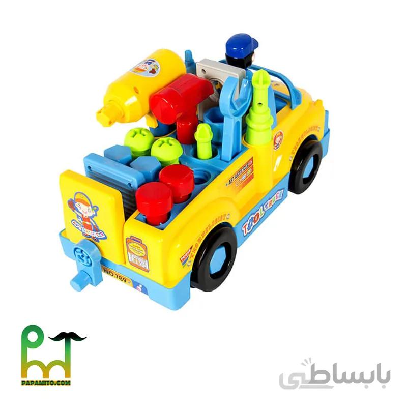 ماشین دریل دار هولی تویز ا huile toys truck with electric drill