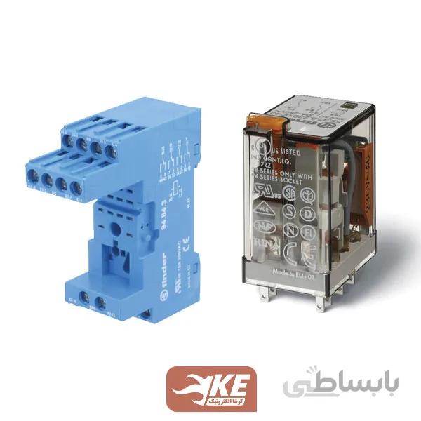 رله 230vAC دو کنتاکت 10 آمپر فیندر 553282300054