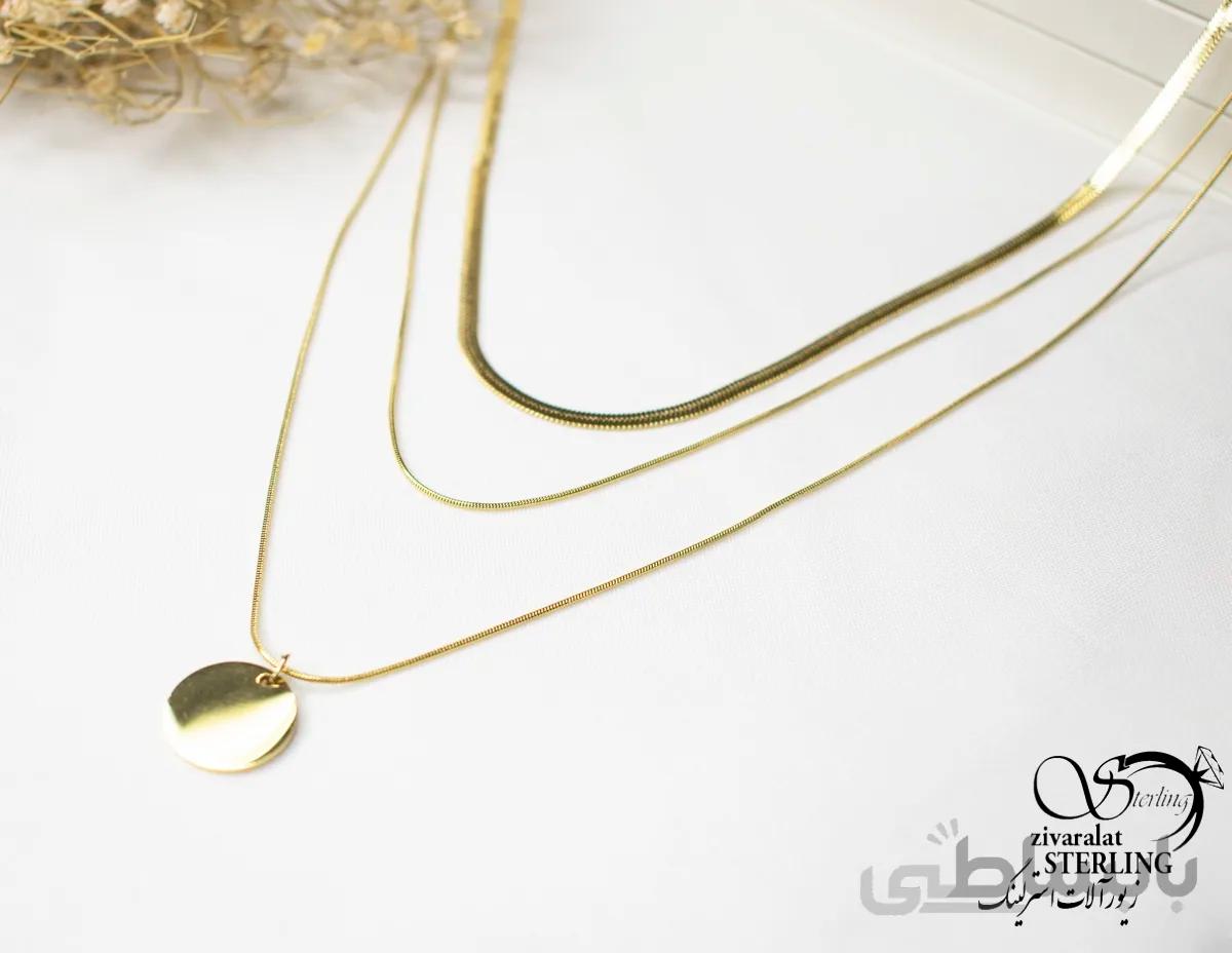گردنبند استیل زنانه کد 5822