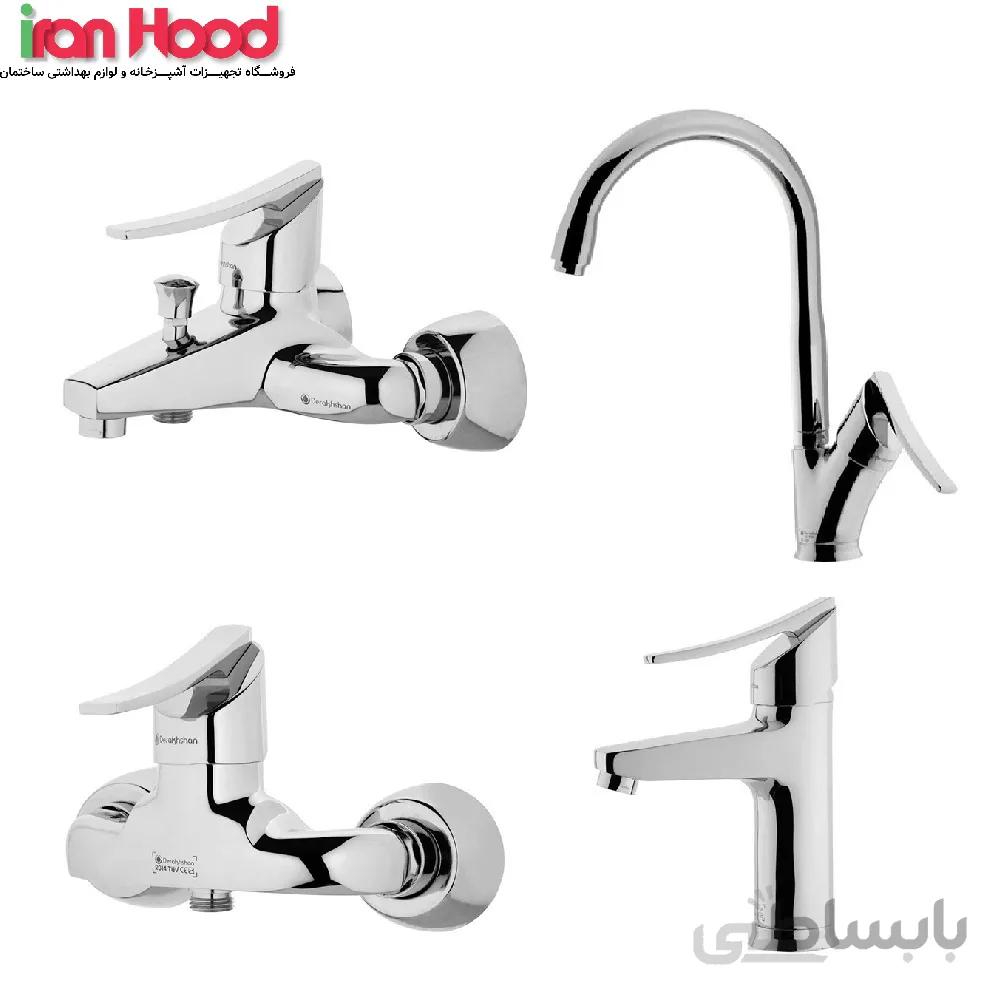 شیرالات درخشان مدل لوکس ا Derakhshan Lux taps