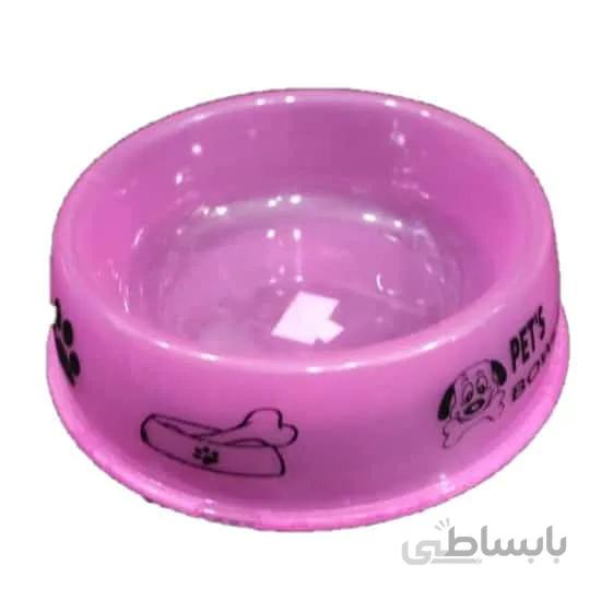 ظرف غذای پلاستیکی دایره ای سگ و گربه