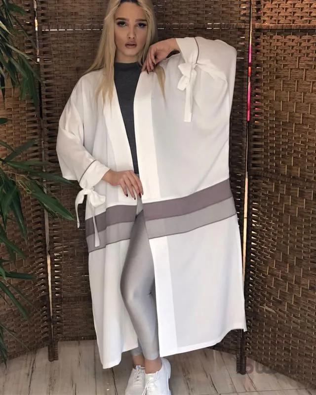 مانتو زنانه کرپ حریر آستین گره کد112
