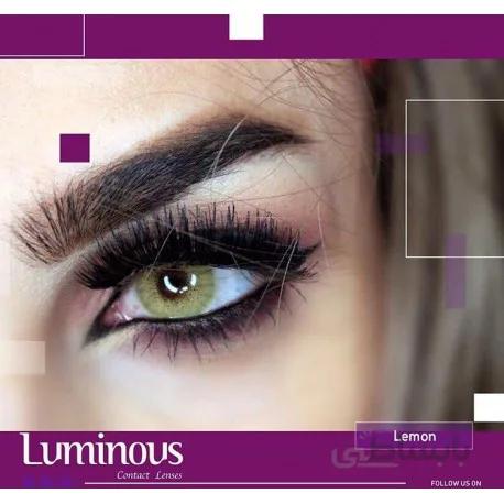 لنز رنگی سالیانه لومینوس LUMINOUS رنگ لیمویی LEMON