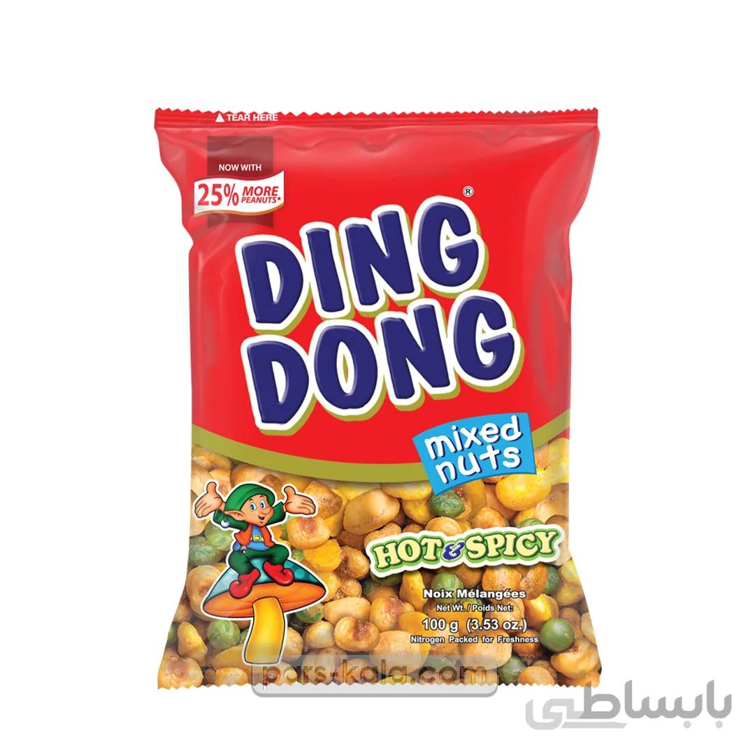 اسنک میکس دینگ دونگ با طعم تند 100 گرم Ding Dong