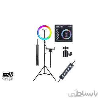 رینگ لایت اصلی 12.99 اینچ RGB با سه پایه 2.1 متری مدل MJ33 ا MJ33 33cm 13-inch RGB LED Ring Light with Tripod 2.1 Meter