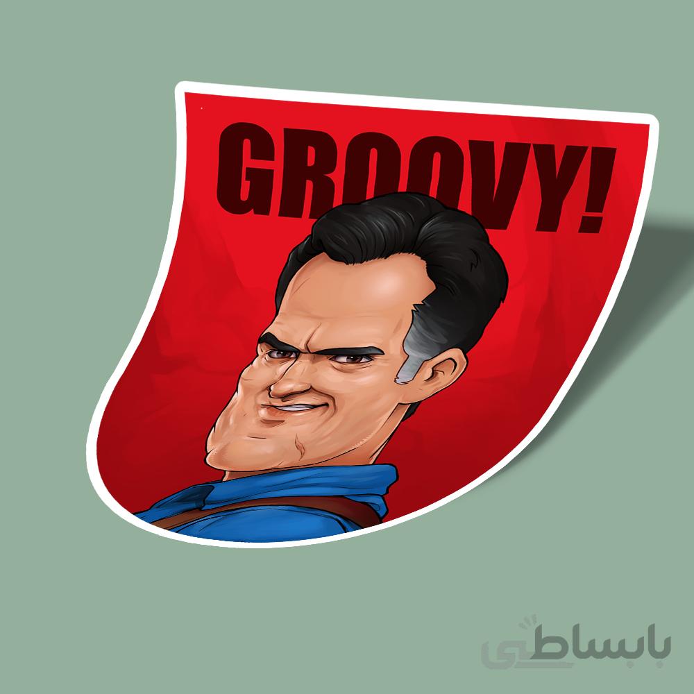 استیکر Ash - EVIL DEAD