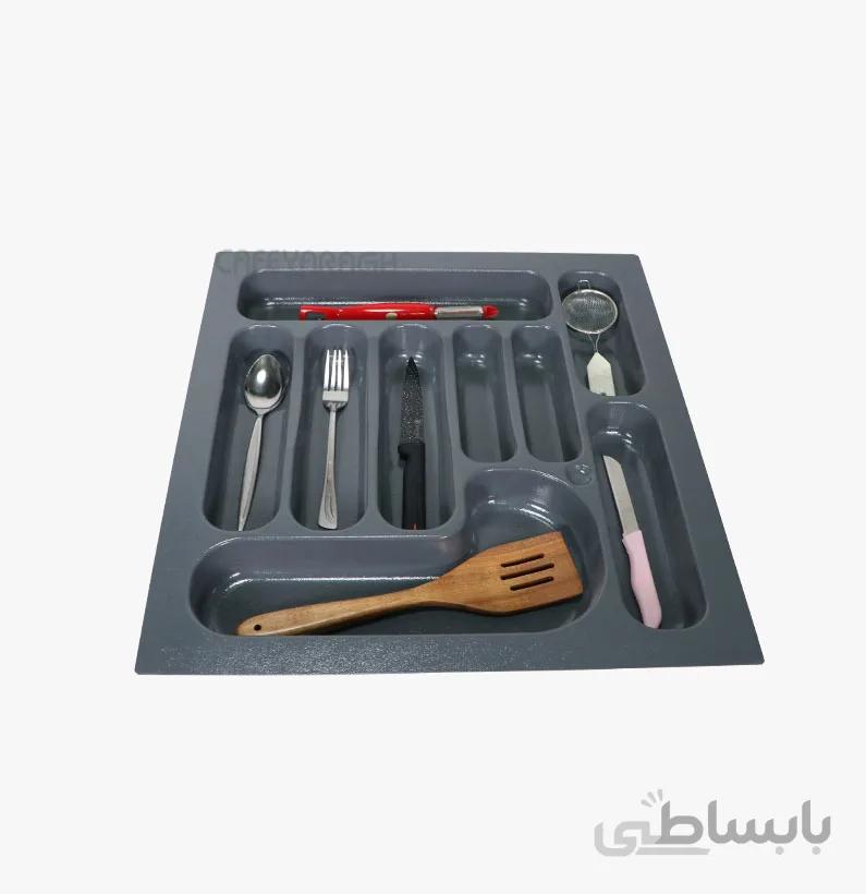 جا قاشقی پلاستیکی طوسی سایز 50
