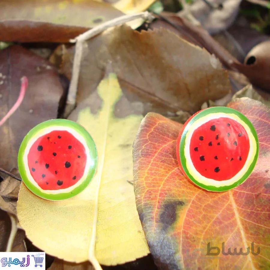 گوشواره میخی هندونه یلدایی
