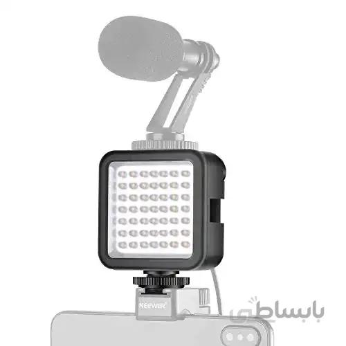 Neewer Ultra Bright Mini Video Light Light - دوربین فیلمبرداری با قدرت LED 49 Dimmable با سازگار با DJI Ronin-S OSMO Mobile 2 Zhiyun WEEBILL Smooth 4 Canon Gimbal Canon Nikon Sony DSLR دوربین های دیجیتال و غیره