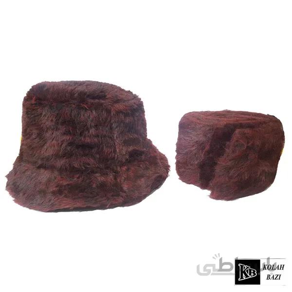 شال و کلاه بافت مدل shk99 ا Textured scarf and hat shk99