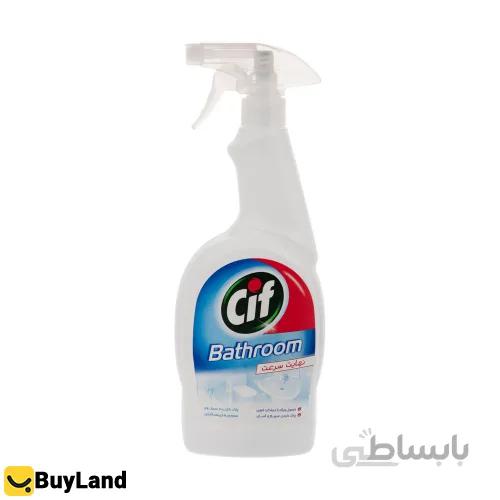 اسپری تمیزکننده سطوح حمام و دستشویی سیف ا Cif Bathroom and WC Surface Cleaner Spray 750 ML