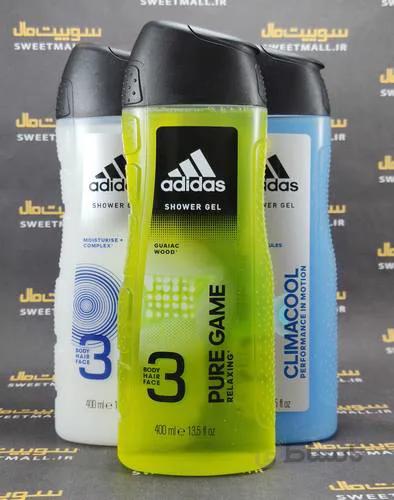ژل حمام آدیداس مردانه سر و صورت و بدن400 میل Adidas-Get ready
