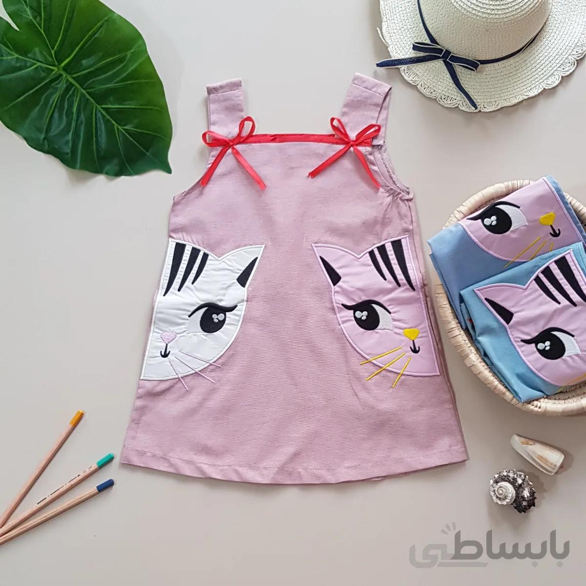 پیراهن دخترانه گربه