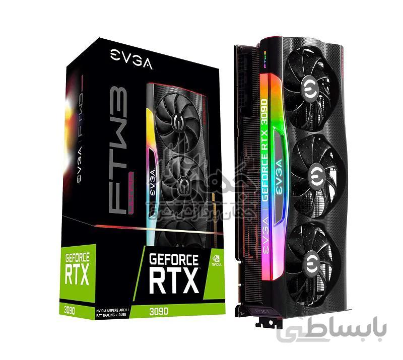 قوی ترین کارت گرافیک گیمینگ EVGA GeForce RTX 3090 FTW3 ظرفیت 24 گیگابایت