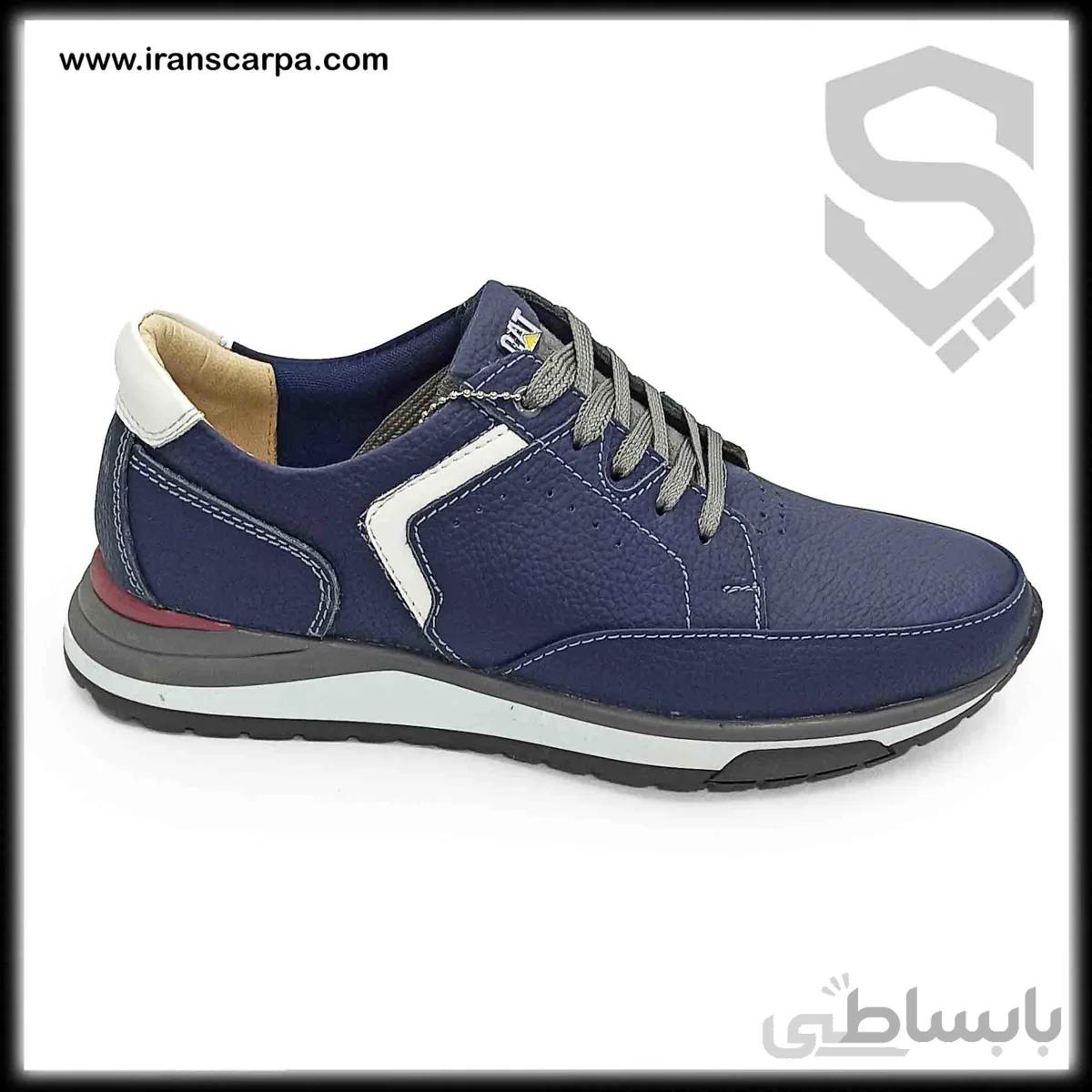 کفش اسپرت چرم طبیعی مدل سکرا