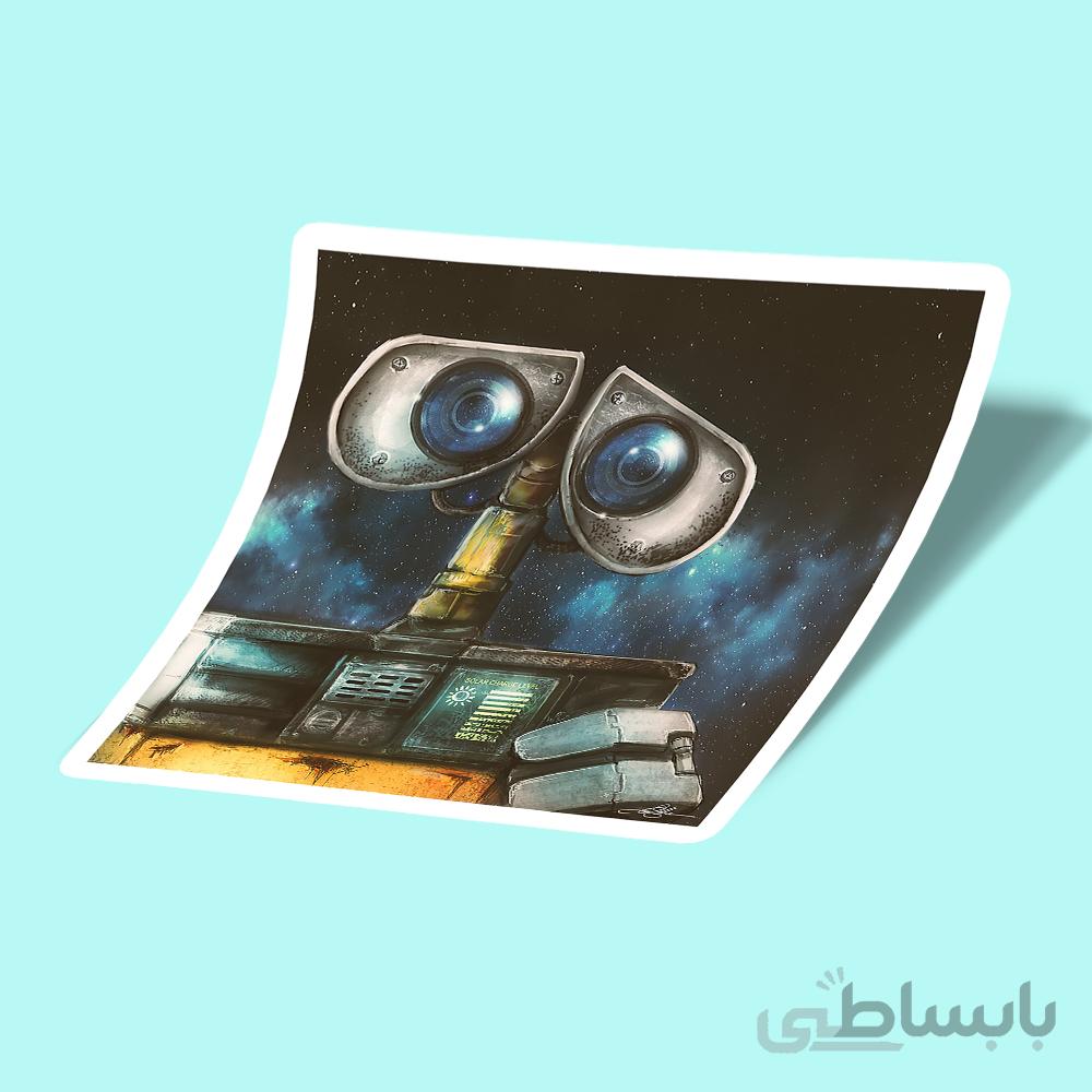 استیکر WALL-E Robot Painting