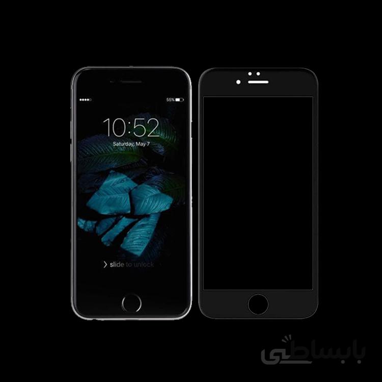 محافظ صفحه شیشه ای ایفون 6s سفید و مشکی