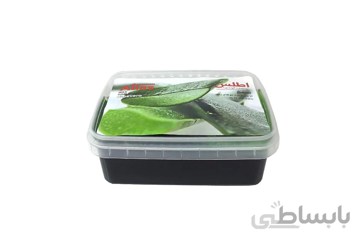 صمغ (موم) عربی اطلس با عصاره آلوئه ورا حجم 500 گرم
